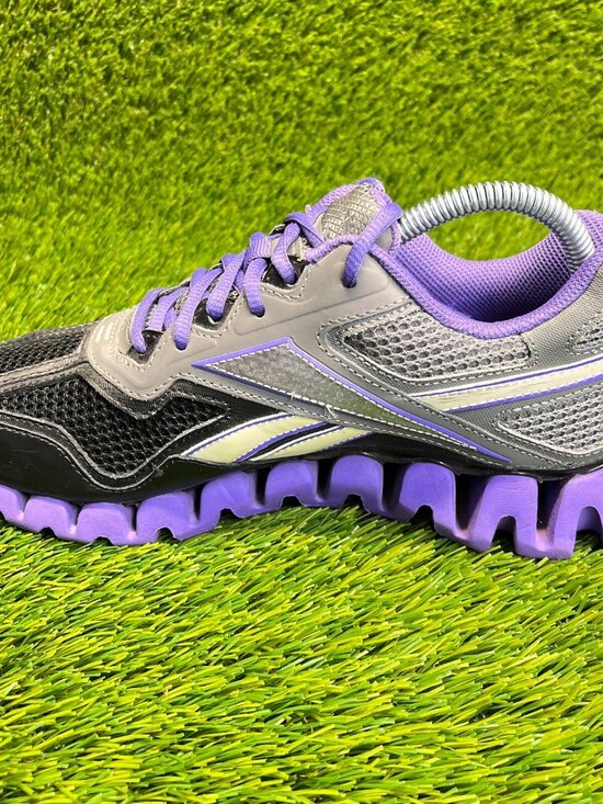Reebok ZigTech Energy Mens Size 6.5 Gray Black Purple Running Workout Shoes main image 6